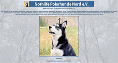 Desktop Screenshot of nothilfe-polarhunde.com